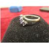 Image 4 : 10K White Gold and Natural Tanzanite Ring, Size 7