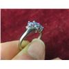 Image 5 : 10K White Gold and Natural Tanzanite Ring, Size 7