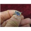 Image 6 : 10K White Gold and Natural Tanzanite Ring, Size 7