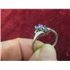 Image 7 : 10K White Gold and Natural Tanzanite Ring, Size 7