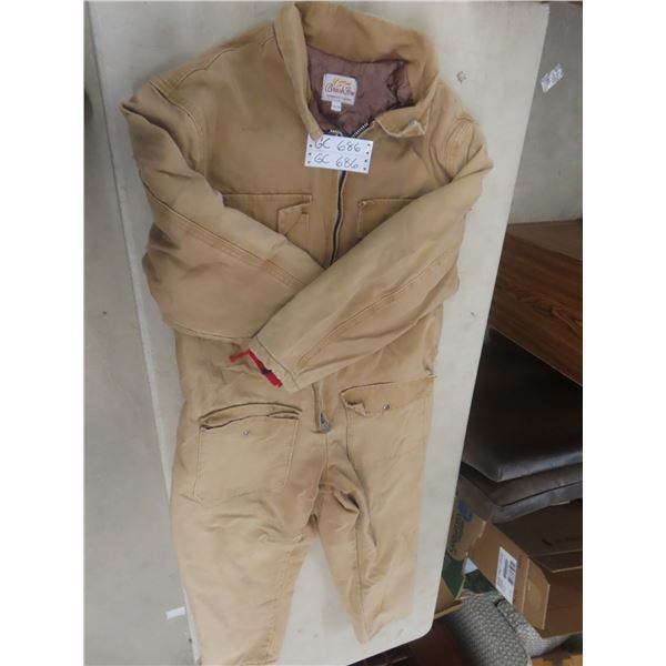 Vintage Insulated Coveralls, Size XL
