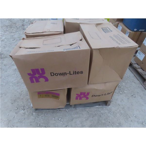 Eight Juno Down Lights on Pallet (New)