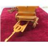 Image 7 : Vintage Wooden Wagon Lamp, 13" x 20" x 8"
