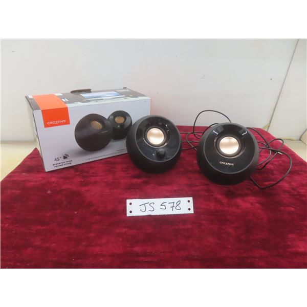 Creative Pebble Desktop Speakers, Set of Two