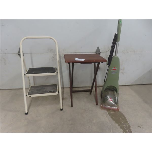 Step Stool, Wooden TV Tray, Bissell Carpet Cleaner