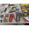 Image 10 : Painting Supplies Including Brushes, Scrapers, Trowels, Knives, Glue Gun, Duct Tape, Hammers, and