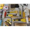 Image 3 : Painting Supplies Including Brushes, Scrapers, Trowels, Knives, Glue Gun, Duct Tape, Hammers, and