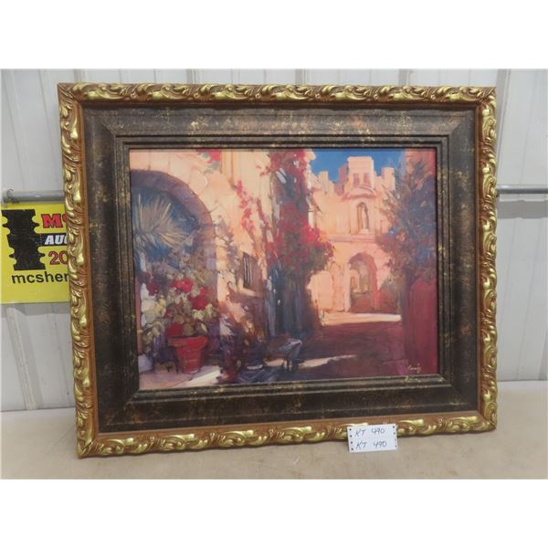 Framed Painting, 30" x 35"