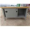 Image 7 : Steel Work Table and Storage Cabinet With Butcher Block Top, 34" x 30" x 60"