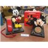 Image 1 : 2 Mickey Mouse Telephones (Missing Power Cord)