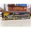 Image 2 : Two Diecast Tractor Trailers, 1/32 Scale (Peterbilt and Freightliner) in Original Packaging