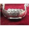 Image 5 : Salt Cellar Viking Ship Stamped 925S Sterling With Spoon Stamped 830S and Glass Insert (Bowl Length