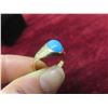 Image 7 : 14K Stamped Gold and Natural Turquoise Stone Ring