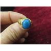 Image 8 : 14K Stamped Gold and Natural Turquoise Stone Ring