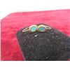 Image 2 : 14K Natural Turquoise Stone and Gold Earrings and 14K Rice Pearl Gold Earrings (Stamped)