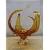 Image 4 : Vintage Lorraine Art Glass Centerpiece Bowl, 10 1/2" High
