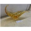 Image 1 : Amber-Coloured Chalet Art Glass, Stamped on Bottom
