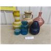 Image 1 : Art Glass Vases, Crackle Glass, and Pitcher