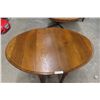 Image 5 : Oak Barley Twist Side-Leg Table, Extending to 28" x 30" x 48"
