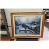 Image 1 : Painting on Canvas, by Thomas Kinkade (33" x 39")