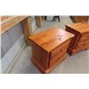 Image 10 : Pine Dresser (33" x 61" x 17") with Two Nightstands (24" x 16" x 24")