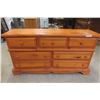 Image 2 : Pine Dresser (33" x 61" x 17") with Two Nightstands (24" x 16" x 24")