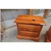 Image 9 : Pine Dresser (33" x 61" x 17") with Two Nightstands (24" x 16" x 24")