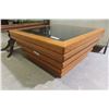 Image 3 : Oak Coffee Table/Display Case Combo (16" x 35" x 33")