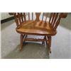 Image 4 : Wooden Rocking Chair with Carved Back Design