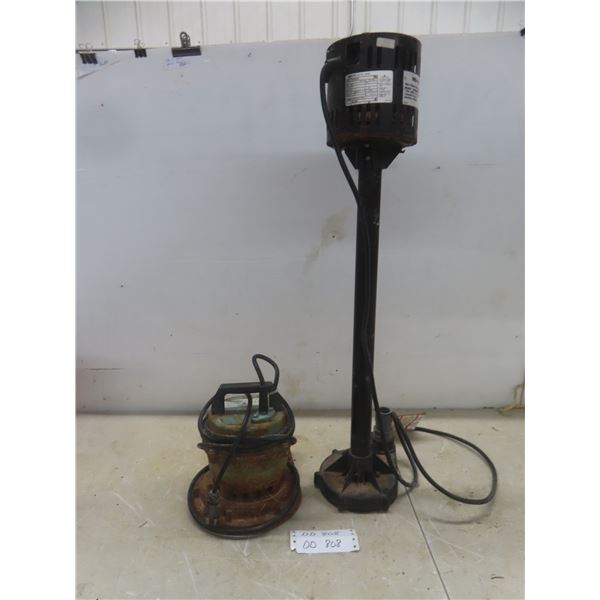 Two Sump Pumps