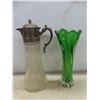 Image 7 : Crystal and Cut Glass Vase, Covered Candy Dish, and More