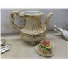 Image 10 : Fancy China Teapot, Bird Figurines, China Plate, Teacups, Saucers, and More