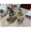 Image 6 : Fancy China Teapot, Bird Figurines, China Plate, Teacups, Saucers, and More