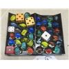 Image 12 : Epochs Galaxy II Electronic Game; Pokémon and Naruto Coin Bank; Dice and Marbles