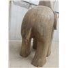 Image 7 : Wood Carved Elephant, 26" Tall, Some Damage