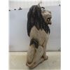 Image 2 : Carved Lion, 32" Tall, Some Damage