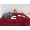 Image 1 : Agate Bookends; Russian Nesting Doll; Knife with Stand