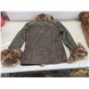 Image 5 : Fur-Trimmed Jacket and Fur Tash, Size Small, Some Damage