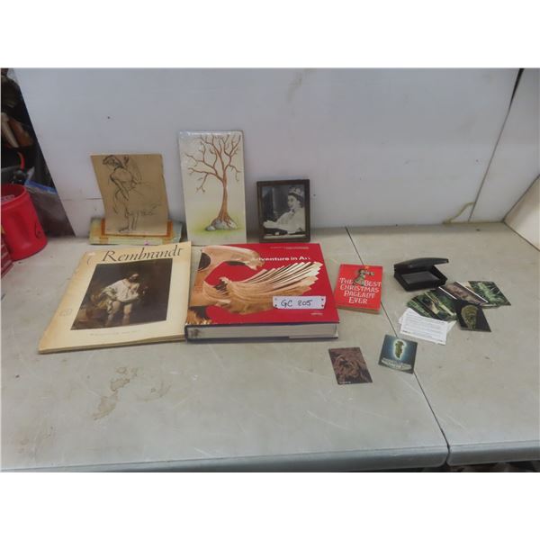 Sixteen Rembrandt Books with Full-Color Prints, Plus Marijuana Trading Cards