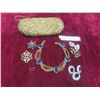 Image 1 : Vintage Jewelry and Hand Beaded Evening Purse