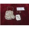 Image 1 : Vintage Art Deco Whiting & Davis Sterling Silver Mesh Purse, Sterling Silver Ring and Brooch With
