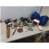 Image 1 : Vintage Cameras with Tripod, Red Duffle Bag & More (Missing Shoulder Strap)