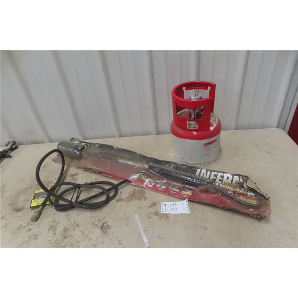 New Propane Torch and Propane Bottle Full of Product