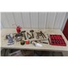 Image 1 : Assorted Hand Tools: Sledge Hammer, Spring Kit, Bar, Pliers, and More
