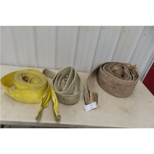 Three Tow/Loading Straps; Two Well-Used