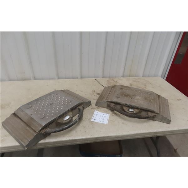 Two 20,000 lb Capacity Wheel Load Scales