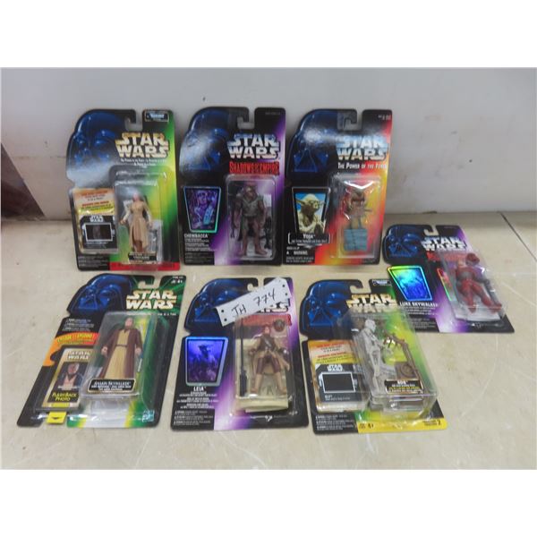 Seven Star Wars Rebel Figures, Factory Sealed
