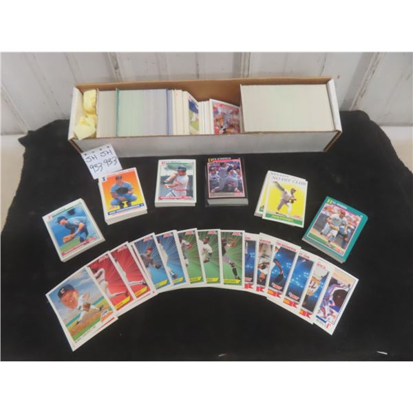 1991 Score Series 1 and 2 Baseball Card Set, 893 Cards