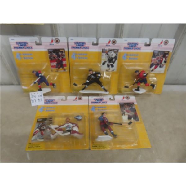 Starting Lineup Hockey Figures Including Patrick Roy, Joe Sakic, Al MacInnis, and More