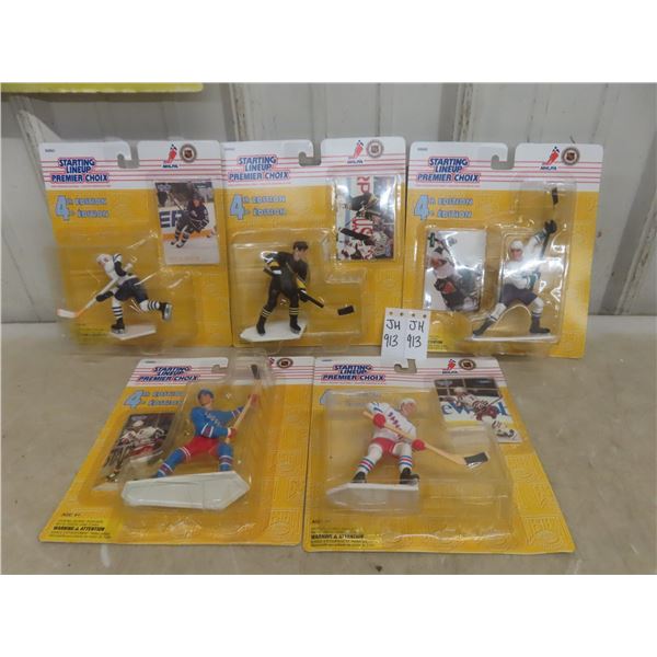 Five Starting Lineup Hockey Figurines Including Mats Sundin, Mark Messier, Brian Leetch & More